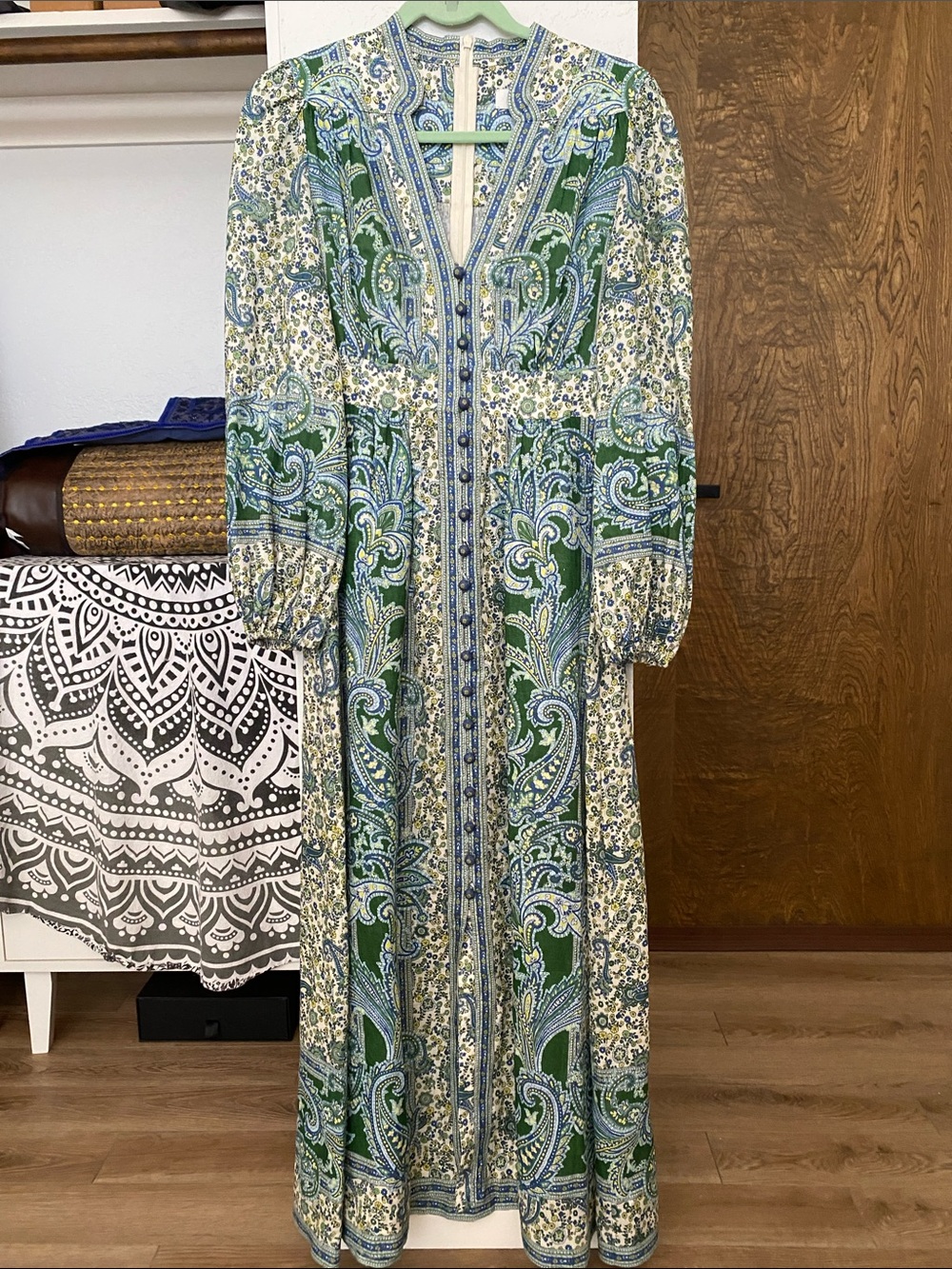 Zimmerman Blue Paisley Maxi Dress